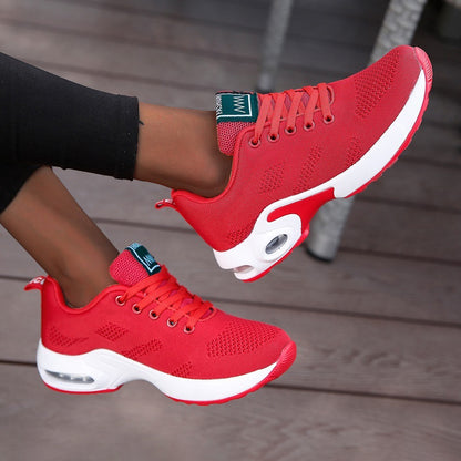 Elora – Plateau-Mesh-Sneaker mit Schnürverschluss