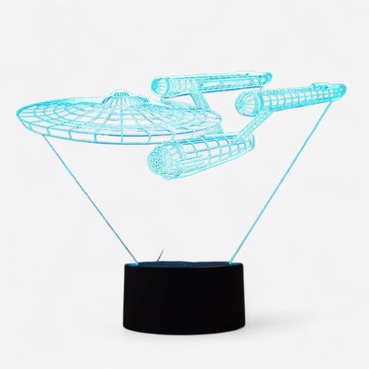 LumiCraft – 3D-Raumschiff-Lampe mit mehrfarbiger LED-Beleuchtung