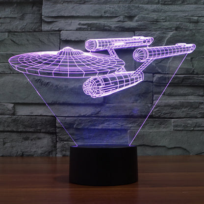 LumiCraft – 3D-Raumschiff-Lampe mit mehrfarbiger LED-Beleuchtung