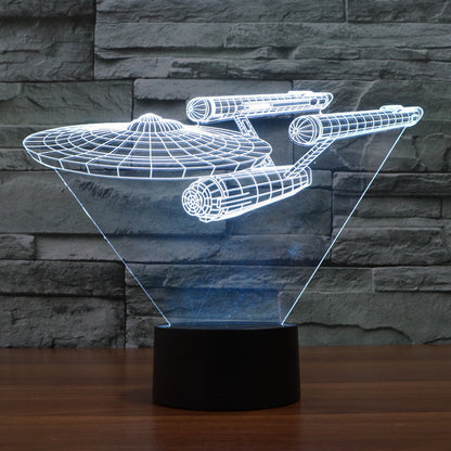 LumiCraft – 3D-Raumschiff-Lampe mit mehrfarbiger LED-Beleuchtung
