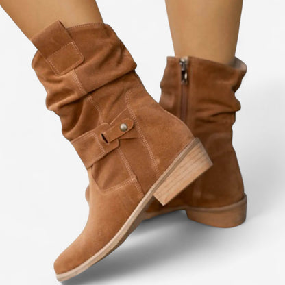 Mariana – Stiefeletten mit niedrigem Absatz und seitlichem Reißverschluss