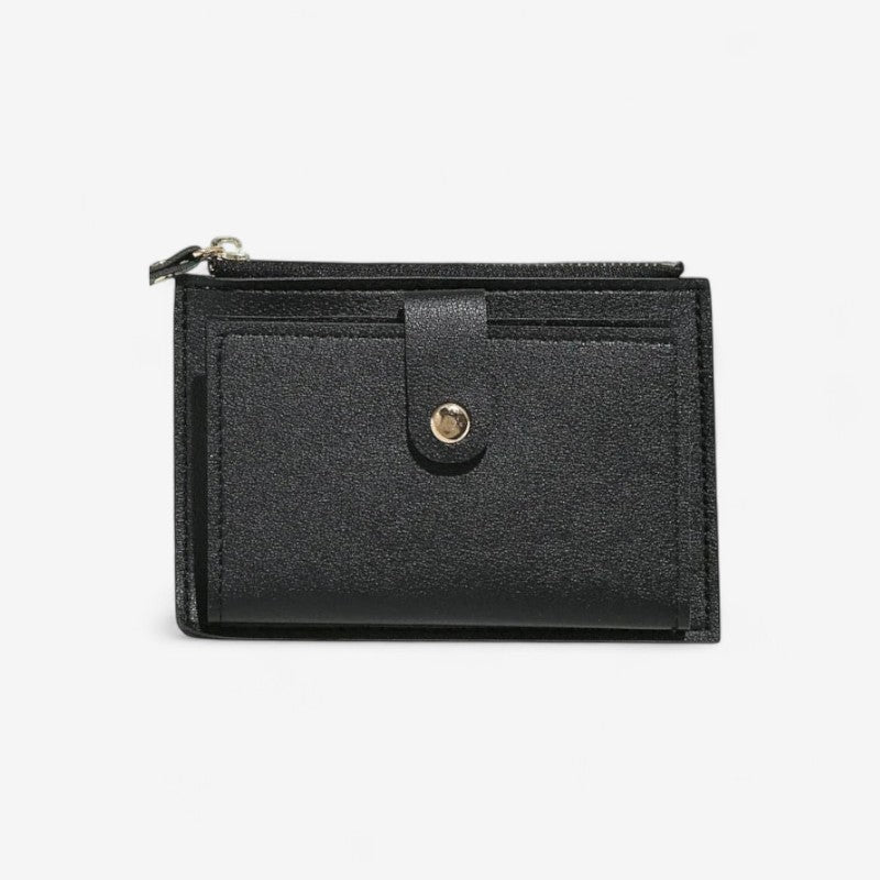 Camille – Schlanke Multi-Taschen-Geldbörse mit Reißverschluss und Klappe